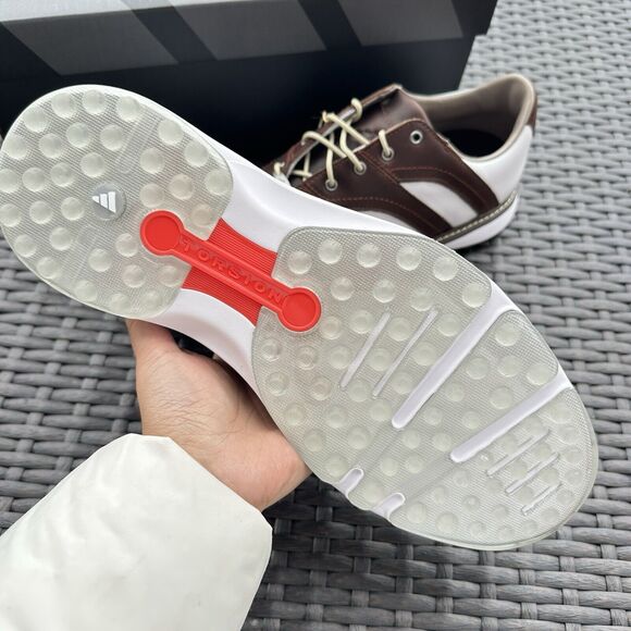 Adidas MC Z-Traxion White/Brown Golf Men's Shoes IG0910 - Picture 14 of 15